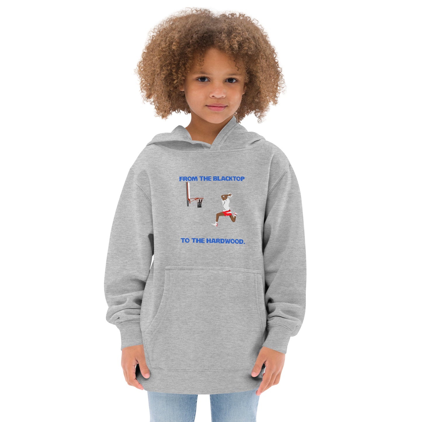From The Blacktop To The Hardwood Kids Hoodie