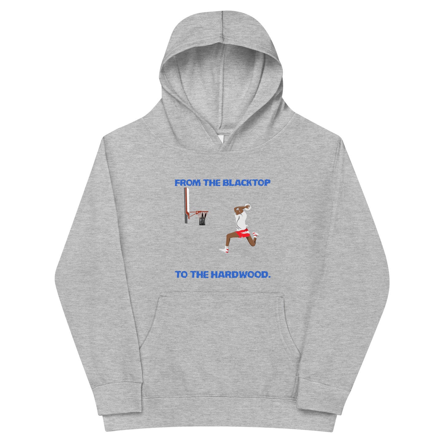 From The Blacktop To The Hardwood Kids Hoodie