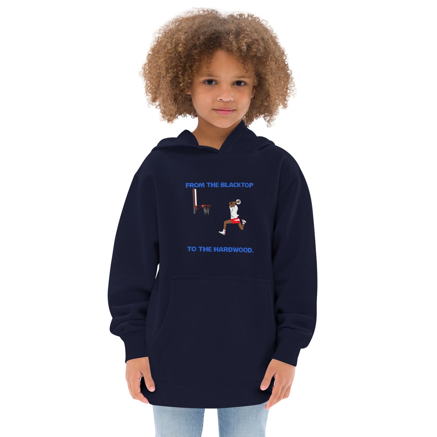 From The Blacktop To The Hardwood Kids Hoodie
