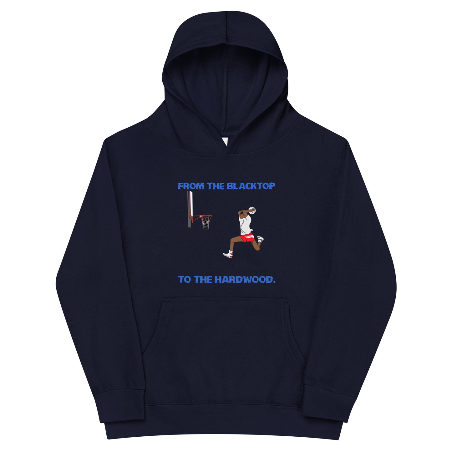 From The Blacktop To The Hardwood Kids Hoodie