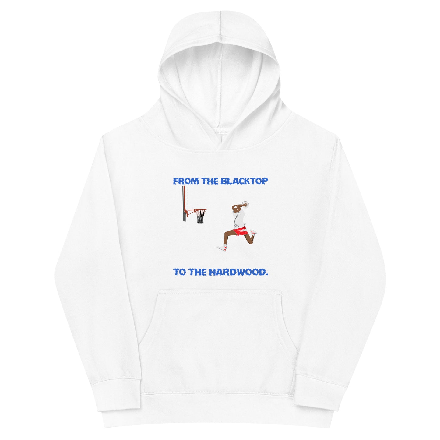 From The Blacktop To The Hardwood Kids Hoodie