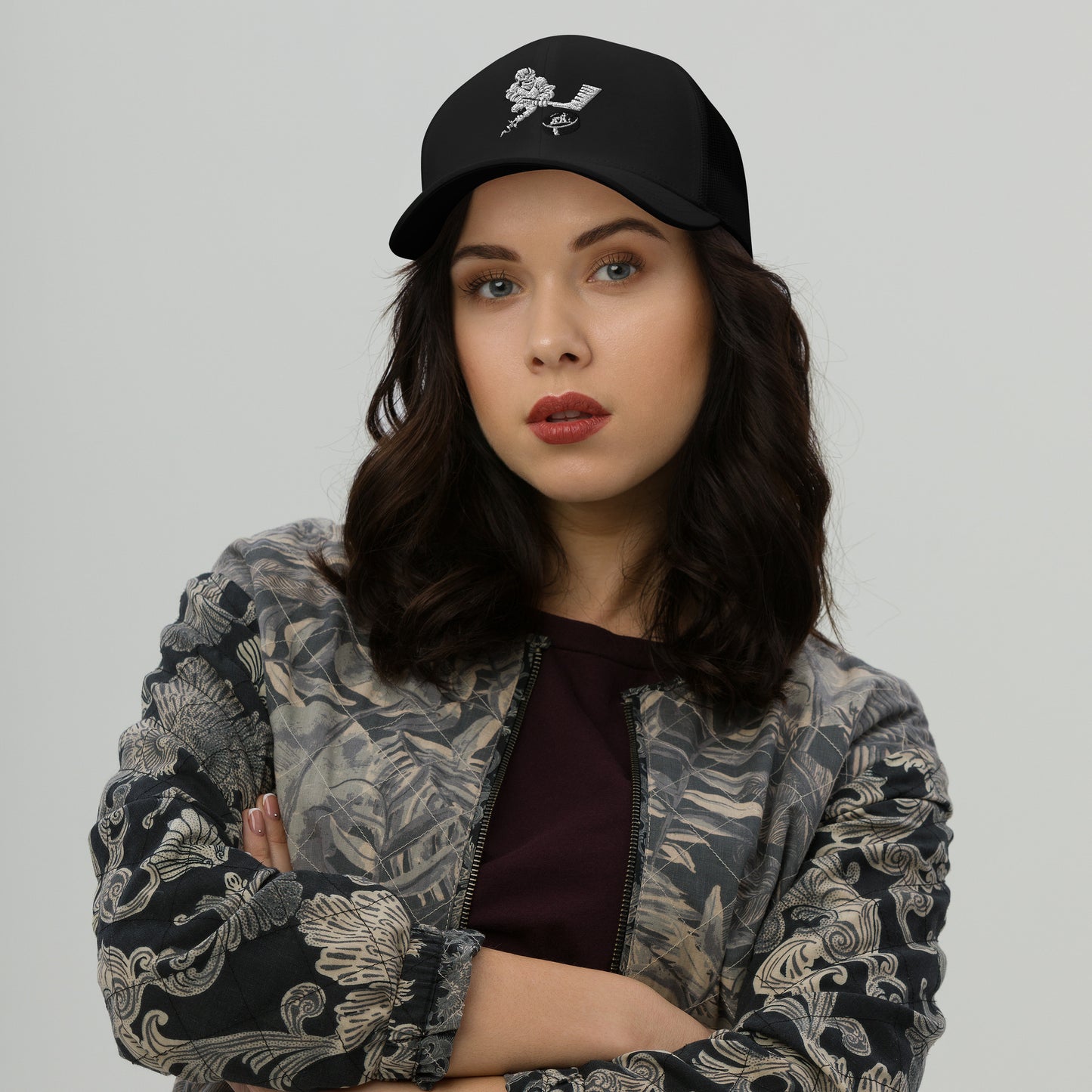 Hockey Hat (Black and White)