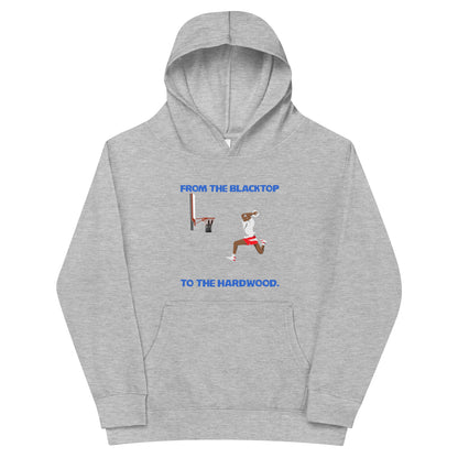 From The Blacktop To The Hardwood Kids Hoodie