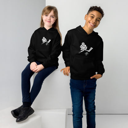 Hockey Kids Hoodie (Black and White)