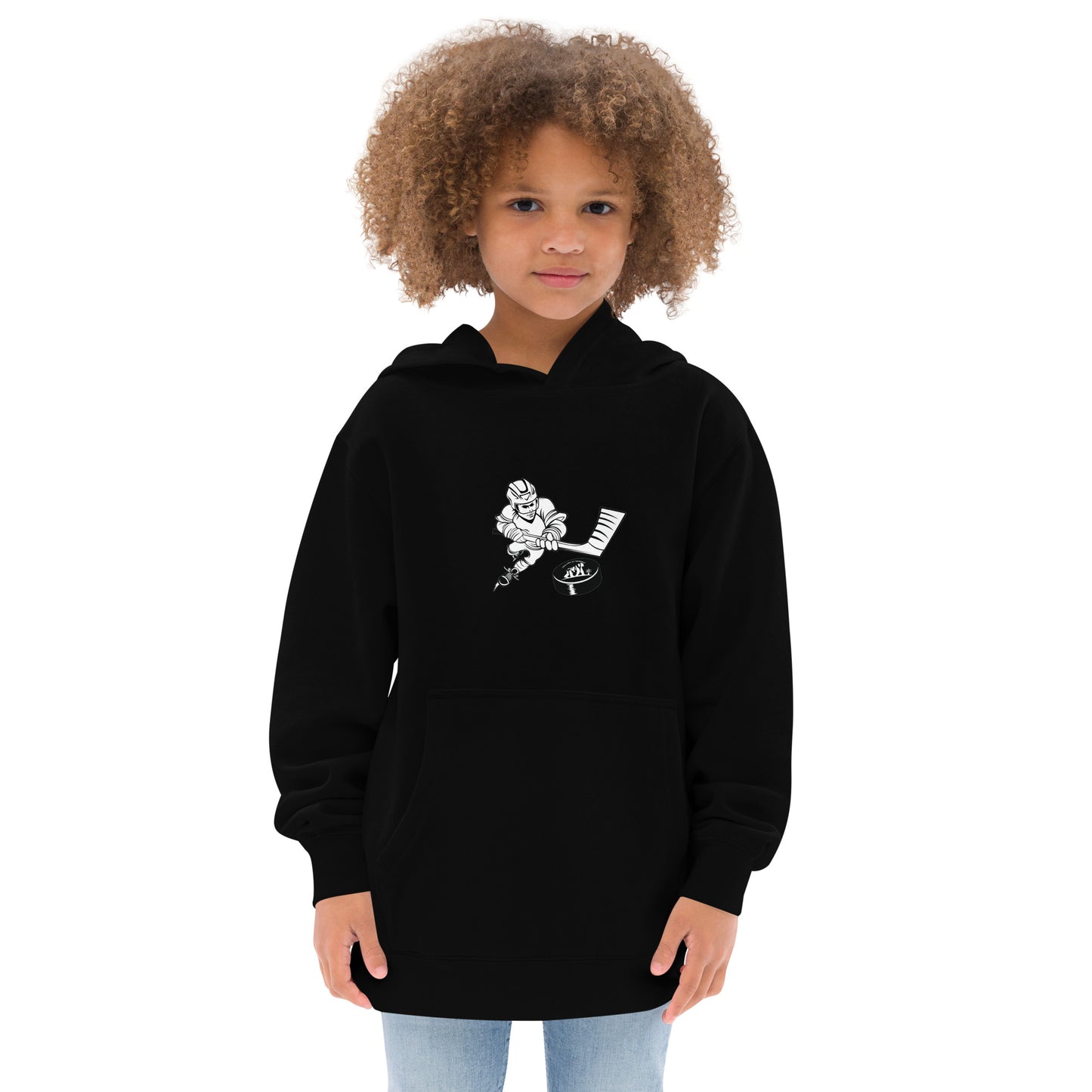 Hockey Kids Hoodie (Black and White)