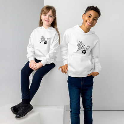Hockey Kids Hoodie (Black and White)