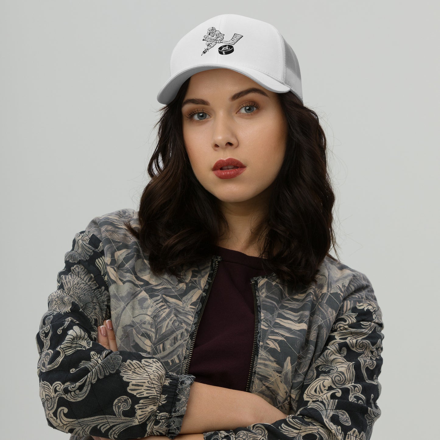 Hockey Hat (Black and White)
